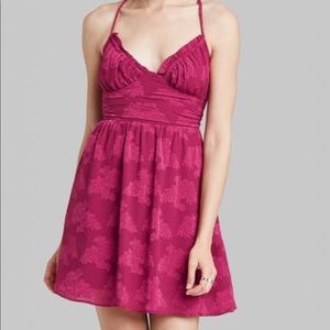 Cross back mini dress